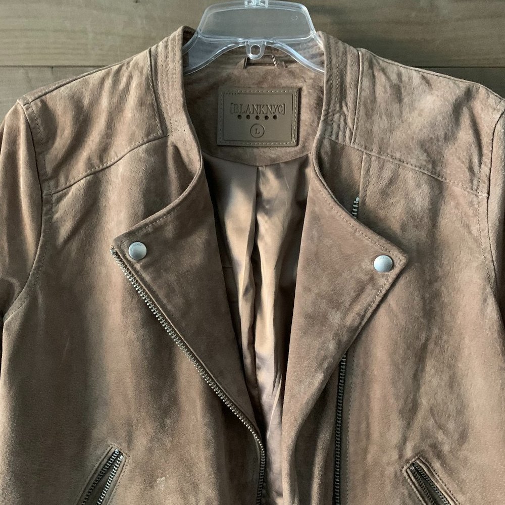 Blank NYC Suede Leather Jacket Size Large